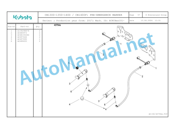 Kubota CB1300-1350-1400, CB1400F Parts Manual PDF 3 Kubota CB1300-1350-1400, CB1400F Parts Manual PDF-3