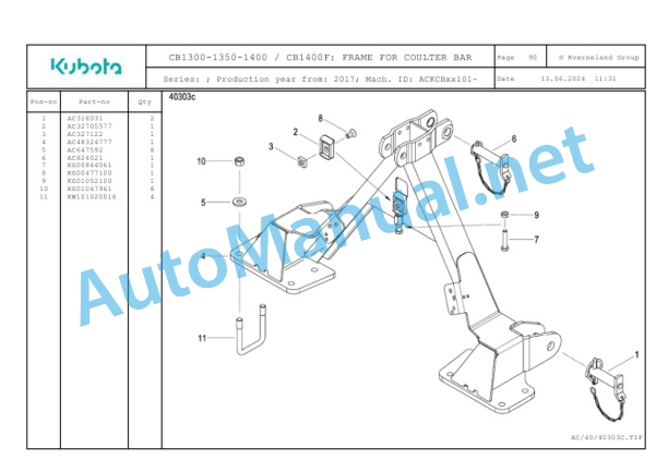 Kubota CB1300-1350-1400, CB1400F Parts Manual PDF 4 Kubota CB1300-1350-1400, CB1400F Parts Manual PDF-4