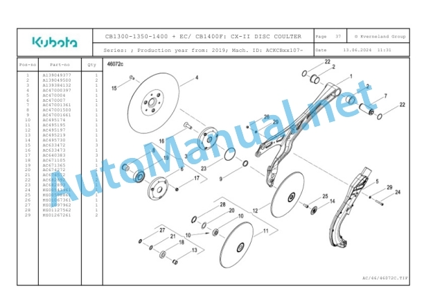 Kubota CB1300-1350-1400 + EC, CB1400F Parts Manual PDF 2 Kubota CB1300-1350-1400 + EC, CB1400F Parts Manual PDF-2