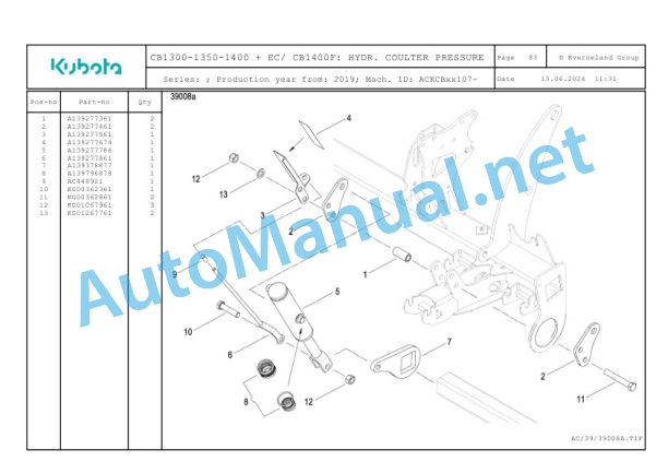 Kubota CB1300-1350-1400 + EC, CB1400F Parts Manual PDF 3 Kubota CB1300-1350-1400 + EC, CB1400F Parts Manual PDF-3