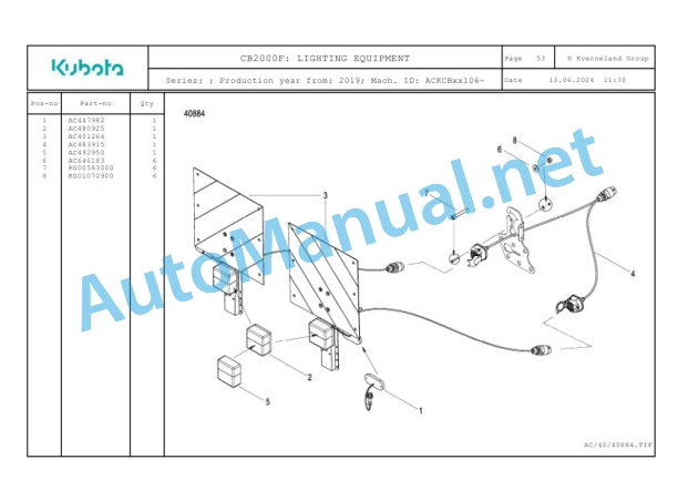 Kubota CB2000F Parts Manual PDF 5 Kubota CB2000F Parts Manual PDF-5