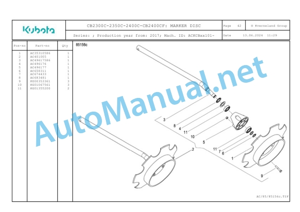 Kubota CB2300C-2350C-2400C-CB2400CF Parts Manual PDF 3 Kubota CB2300C-2350C-2400C-CB2400CF Parts Manual PDF-3