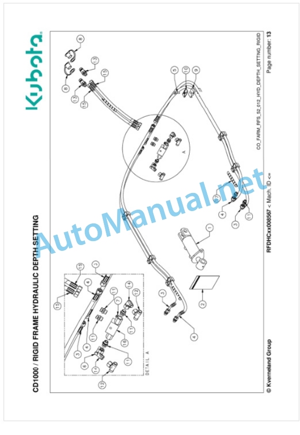 Kubota CD1000 Parts Manual PDF 3 Kubota CD1000 Parts Manual PDF-3