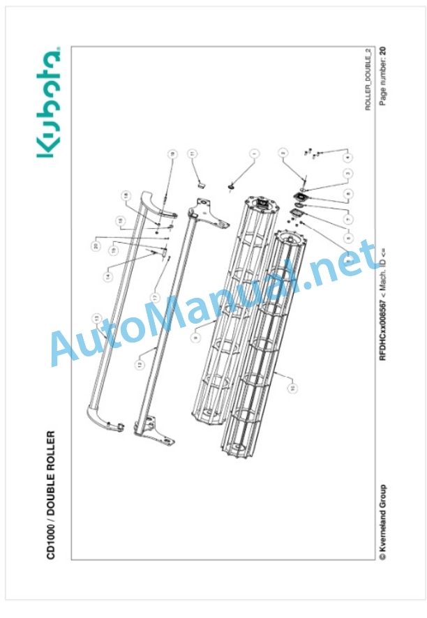 Kubota CD1000 Parts Manual PDF 4 Kubota CD1000 Parts Manual PDF-4