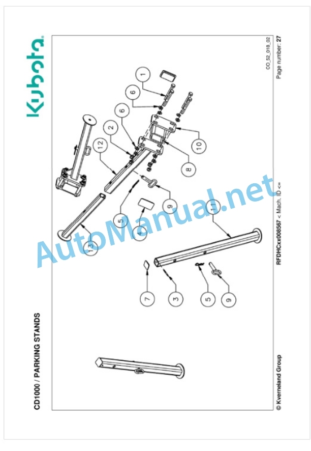 Kubota CD1000 Parts Manual PDF 5 Kubota CD1000 Parts Manual PDF-5