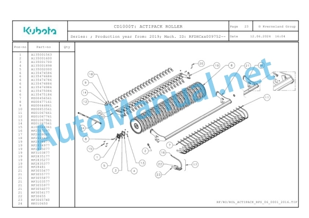 Kubota CD1000T Parts Manual PDF 4 Kubota CD1000T Parts Manual PDF-4