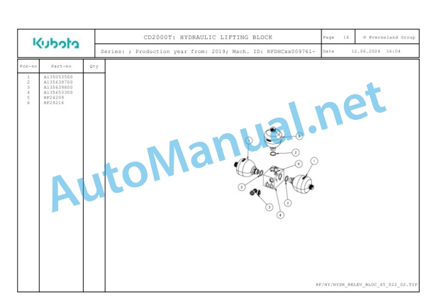 Kubota CD2000T Parts Manual PDF 3 Kubota CD2000T Parts Manual PDF-3