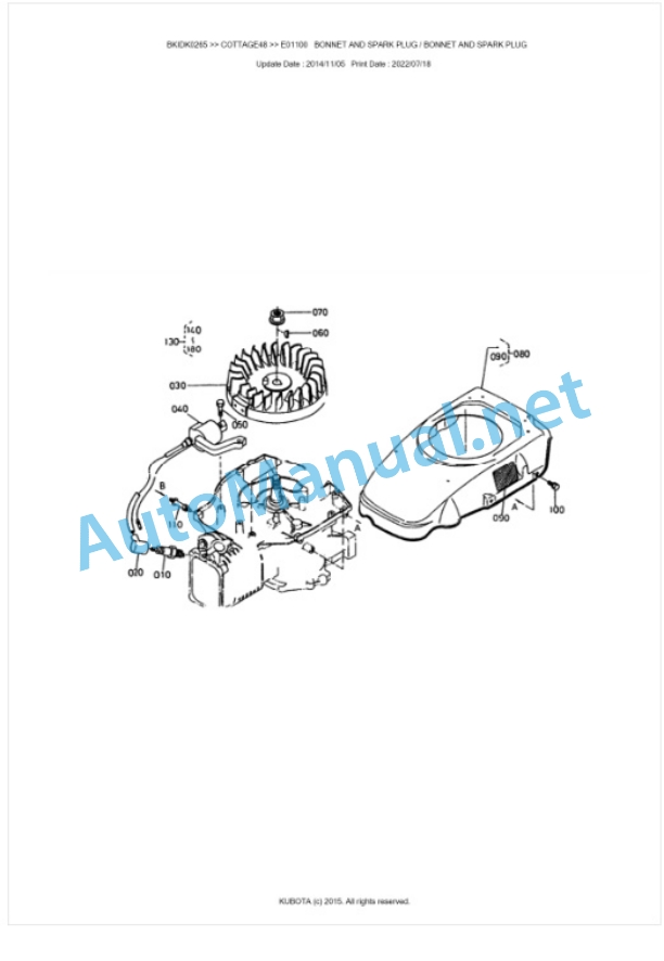 Kubota COTTAGE48 Parts Manual PDF BKIDK0265 4 Kubota COTTAGE48 Parts Manual PDF BKIDK0265-4