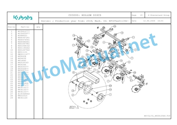 Kubota CU3000 Parts Manual PDF-3