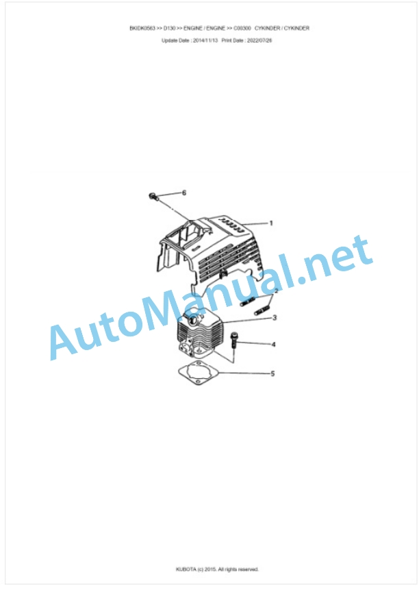 Kubota D130 Parts Manual PDF BKIDK0563 2 Kubota D130 Parts Manual PDF BKIDK0563-2