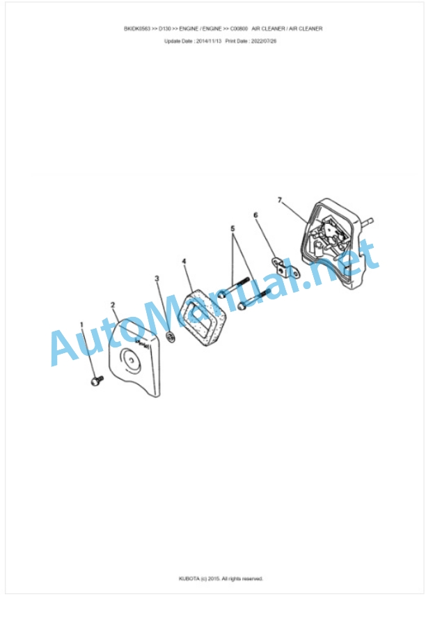 Kubota D130 Parts Manual PDF BKIDK0563 4 Kubota D130 Parts Manual PDF BKIDK0563-4