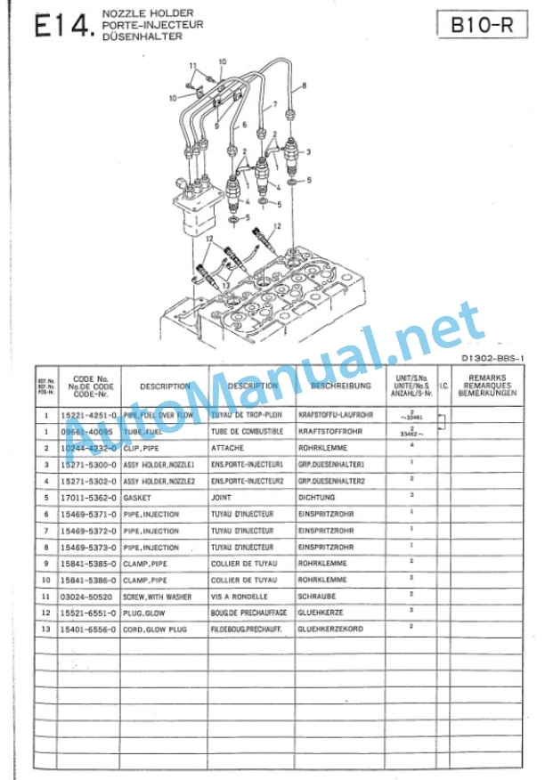 Kubota D1302-BBS-1 Diesel Engine Parts Manual PDF 4 Kubota D1302-BBS-1 Diesel Engine Parts Manual PDF-4