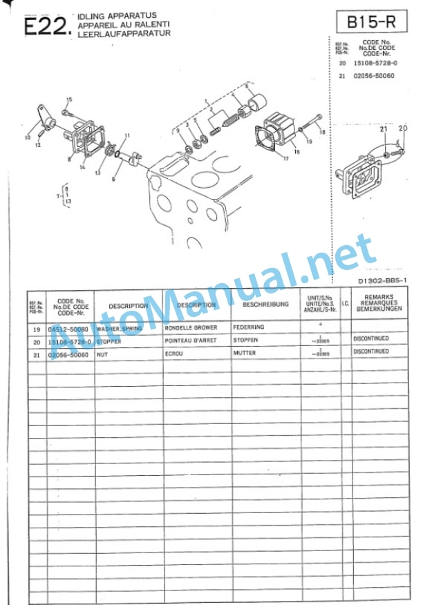 Kubota D1302-BBS-1 Diesel Engine Parts Manual PDF 5 Kubota D1302-BBS-1 Diesel Engine Parts Manual PDF-5