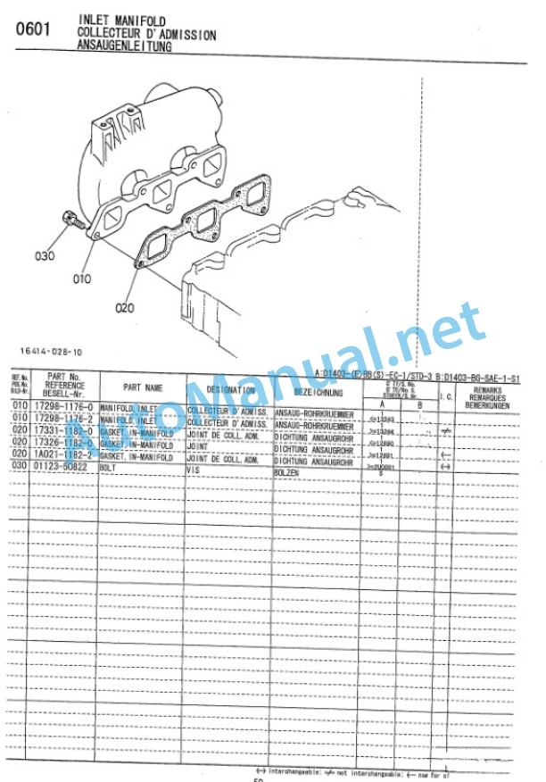 Kubota D1403-(E)BB-EC-1 Diesel Engine Parts Manual PDF 5 Kubota D1403-(E)BB-EC-1 Diesel Engine Parts Manual PDF-5