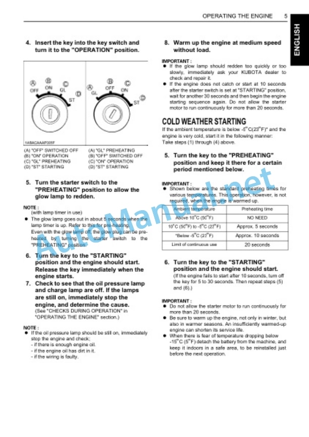 Kubota D1503-M-E, D1703-M-E, D1803-M Operators Manual PDF 3 Kubota D1503-M-E, D1703-M-E, D1803-M Operators Manual PDF - Image 3