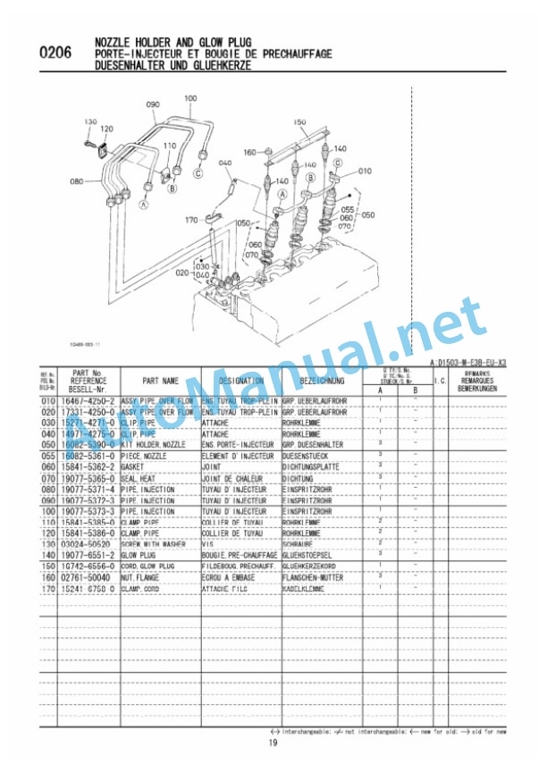 Kubota D1503-M-E3B Diesel Engine Parts Manual PDF 4 Kubota D1503-M-E3B Diesel Engine Parts Manual PDF-4