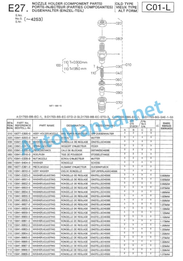 Kubota D1703-EBB-EC-1 Diesel Engine Parts Manual PDF 4 Kubota D1703-EBB-EC-1 Diesel Engine Parts Manual PDF-4