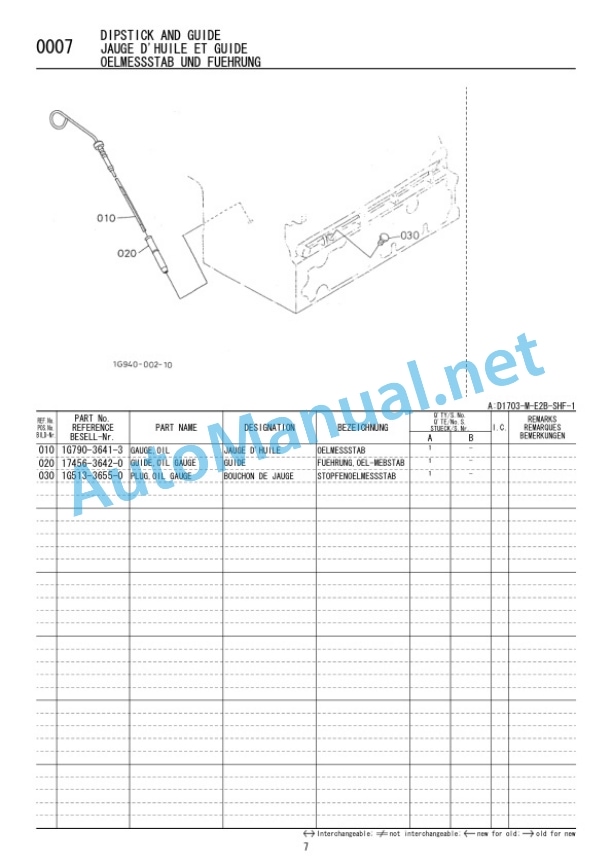 Kubota D1703-M-E2B-SHF-1 Diesel Engine Parts Manual PDF 3 Kubota D1703-M-E2B-SHF-1 Diesel Engine Parts Manual PDF - Image 3