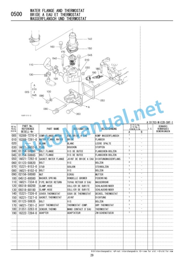 Kubota D1703-M-E2B-SHF-1 Diesel Engine Parts Manual PDF 5 Kubota D1703-M-E2B-SHF-1 Diesel Engine Parts Manual PDF - Image 5