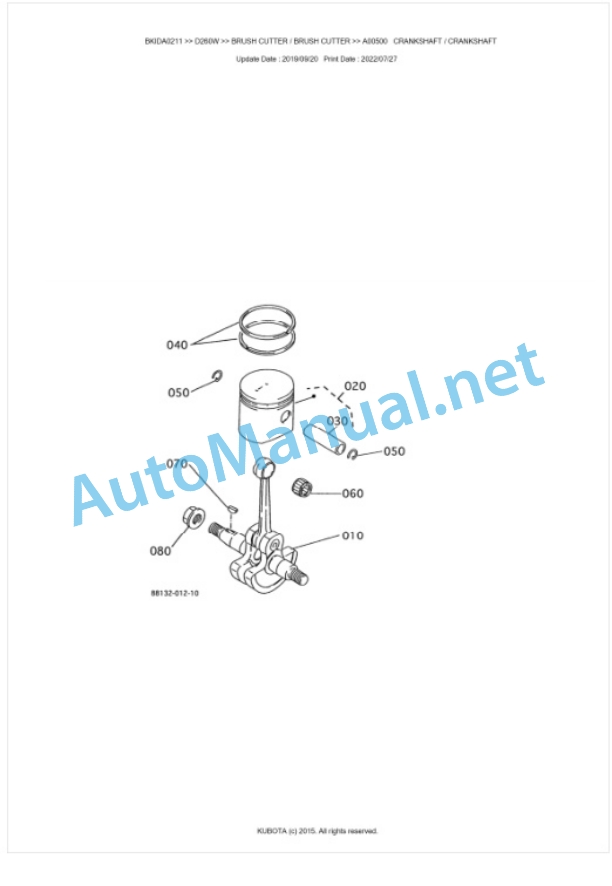 Kubota D260W Parts Manual PDF BKIDA0211 3 Kubota D260W Parts Manual PDF BKIDA0211-3