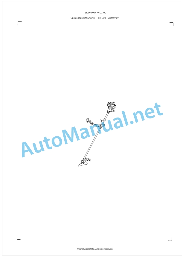 Kubota D330L Parts Manual PDF BKIDA0067