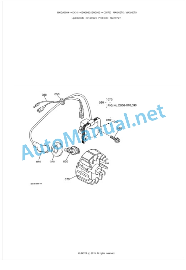 Kubota D430 Parts Manual PDF BKIDA0069 4 Kubota D430 Parts Manual PDF BKIDA0069-4