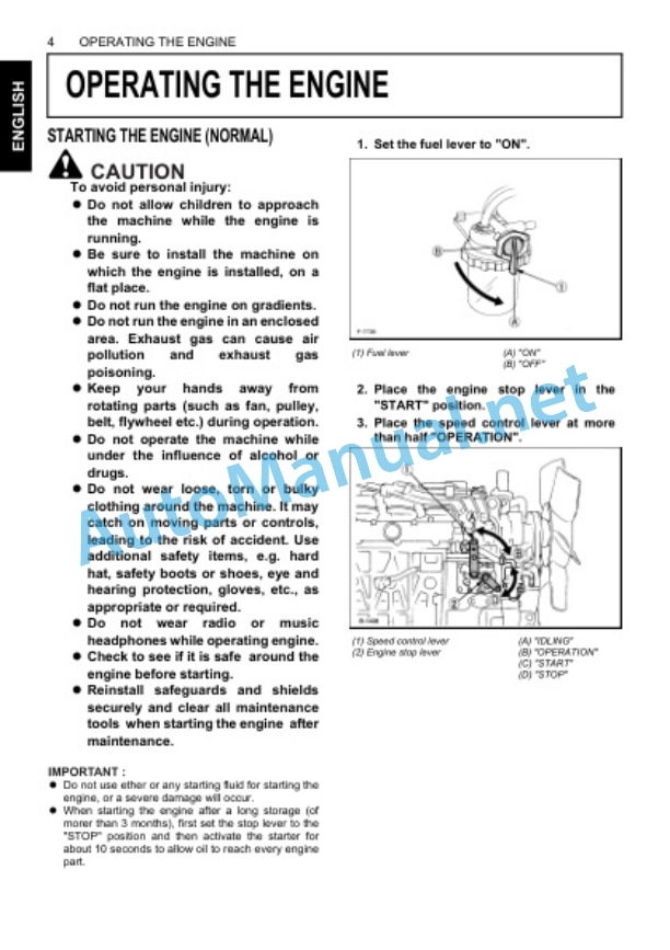 Kubota D905-E, D1105-TE, V1305-E, D1005 Operators Manual PDF 3 Kubota D905-E, D1105-TE, V1305-E, D1005 Operators Manual PDF-3
