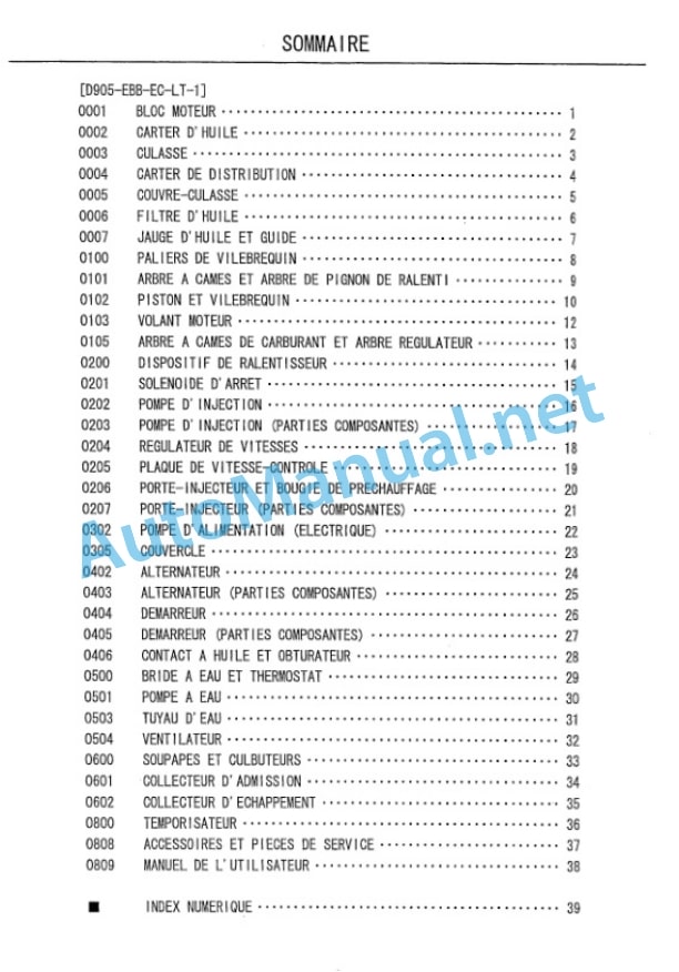 Kubota D905-EBB-EC-LT-1 Diesel Engine Parts Manual PDF 2 Kubota D905-EBB-EC-LT-1 Diesel Engine Parts Manual PDF-2