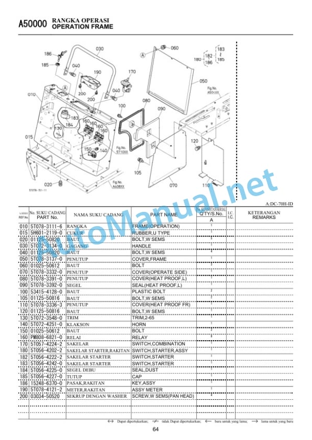 Kubota DC-70H-ID Havester Parts Manual PDF 3 Kubota DC-70H-ID Havester Parts Manual PDF - Image 3