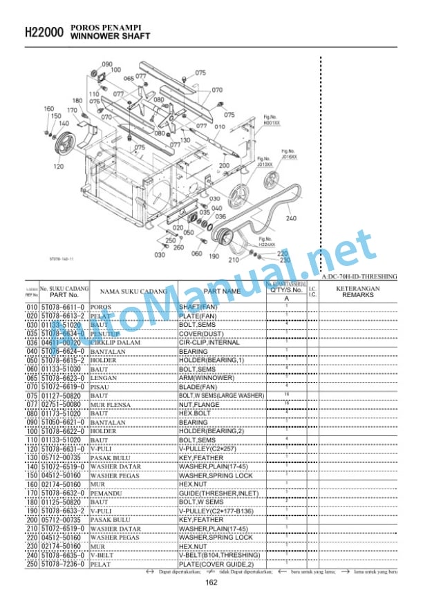 Kubota DC-70H-ID Havester Parts Manual PDF 5 Kubota DC-70H-ID Havester Parts Manual PDF - Image 5