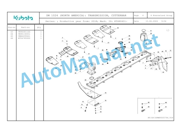Kubota DM 1024 (NORTH AMERICA) Parts Manual PDF 4 Kubota DM 1024 (NORTH AMERICA) Parts Manual PDF-4