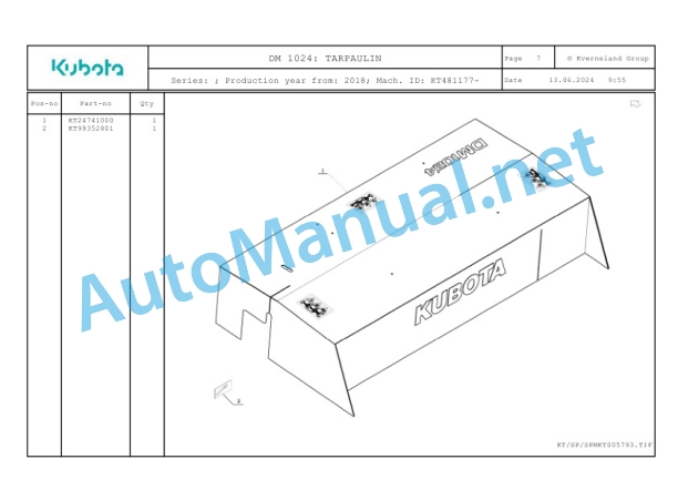 Kubota DM 1024 Parts Manual PDF 4 Kubota DM 1024 Parts Manual PDF-4
