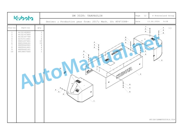 Kubota DM 3028 Parts Manual PDF 4 Kubota DM 3028 Parts Manual PDF-4