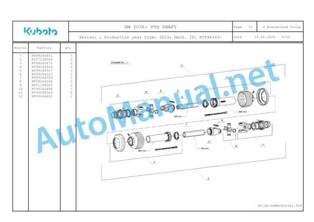 Kubota DM 3036 Parts Manual PDF 4 Kubota DM 3036 Parts Manual PDF-4