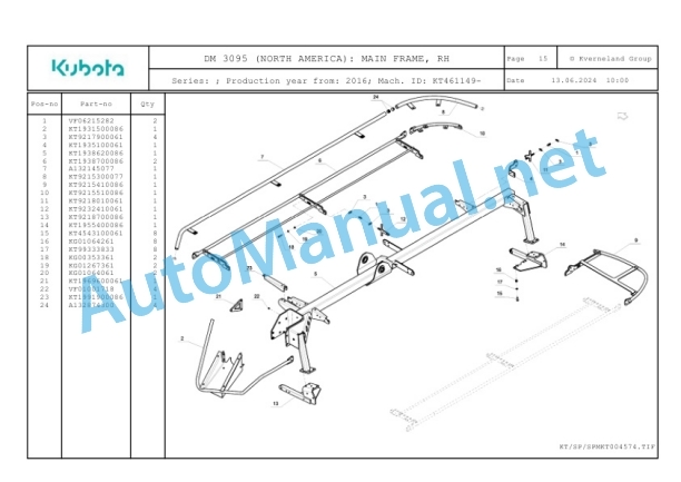 Kubota DM 3095 (NORTH AMERICA) Parts Manual PDF 4 Kubota DM 3095 (NORTH AMERICA) Parts Manual PDF-4
