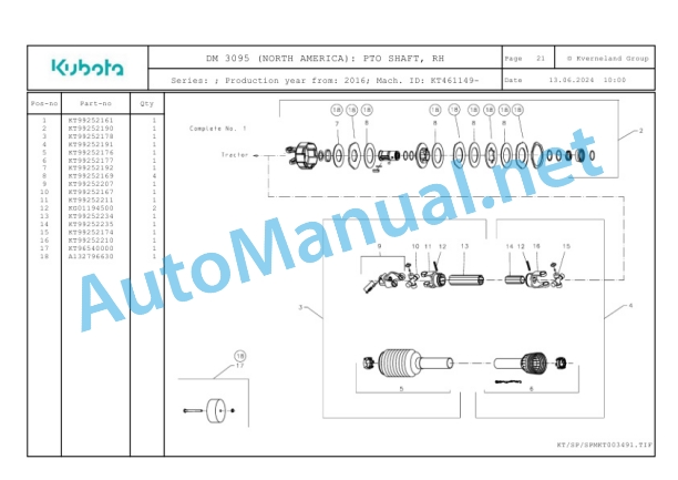Kubota DM 3095 (NORTH AMERICA) Parts Manual PDF 5 Kubota DM 3095 (NORTH AMERICA) Parts Manual PDF-5