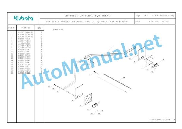 Kubota DM 3095 Parts Manual PDF 5 Kubota DM 3095 Parts Manual PDF-5