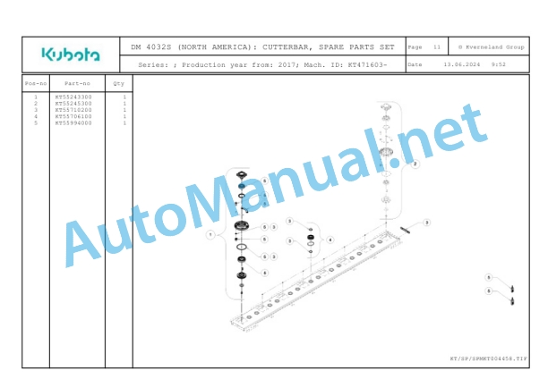 Kubota DM 4032S (NORTH AMERICA) Parts Manual PDF 4 Kubota DM 4032S (NORTH AMERICA) Parts Manual PDF-4