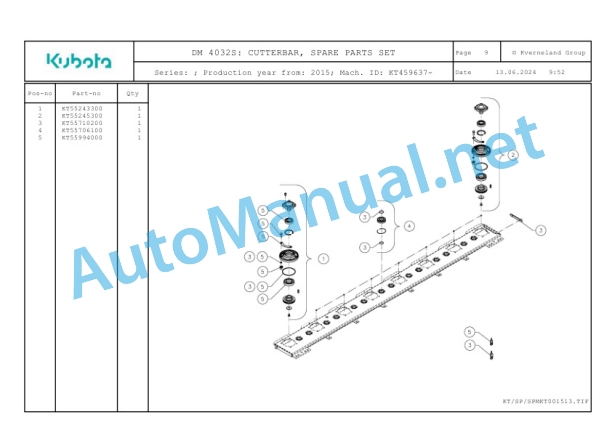 Kubota DM 4032S Parts Manual PDF 4 Kubota DM 4032S Parts Manual PDF-4