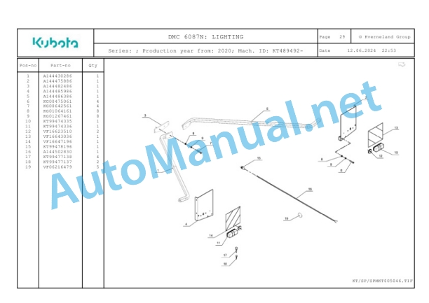Kubota DMC 6087N Parts Manual PDF 5 Kubota DMC 6087N Parts Manual PDF-5