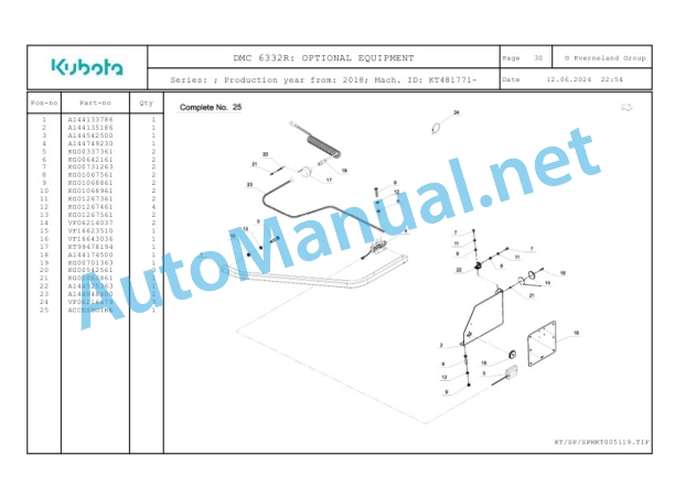 Kubota DMC 6332R Parts Manual PDF 5 Kubota DMC 6332R Parts Manual PDF-5