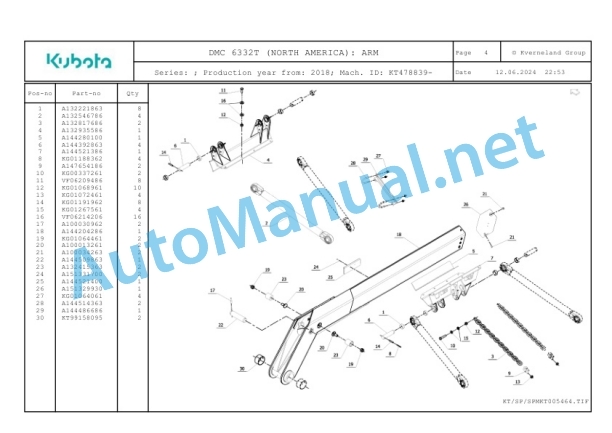 Kubota DMC 6332T (NORTH AMERICA) Parts Manual PDF 2 Kubota DMC 6332T (NORTH AMERICA) Parts Manual PDF-2