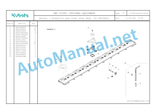 Kubota DMC 6336T Parts Manual PDF 5 Kubota DMC 6336T Parts Manual PDF-5