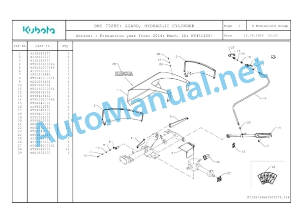 Kubota DMC 7028T Parts Manual PDF 2 Kubota DMC 7028T Parts Manual PDF-2