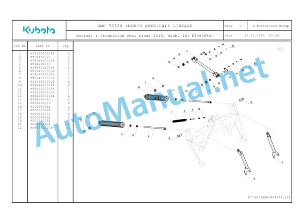 Kubota DMC 7032R (NORTH AMERICA) Parts Manual PDF 2 Kubota DMC 7032R (NORTH AMERICA) Parts Manual PDF-2