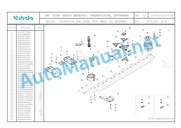 Kubota DMC 7032R (NORTH AMERICA) Parts Manual PDF 4 Kubota DMC 7032R (NORTH AMERICA) Parts Manual PDF-4