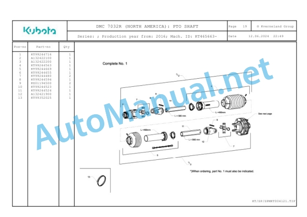Kubota DMC 7032R (NORTH AMERICA) Parts Manual PDF 5 Kubota DMC 7032R (NORTH AMERICA) Parts Manual PDF-5