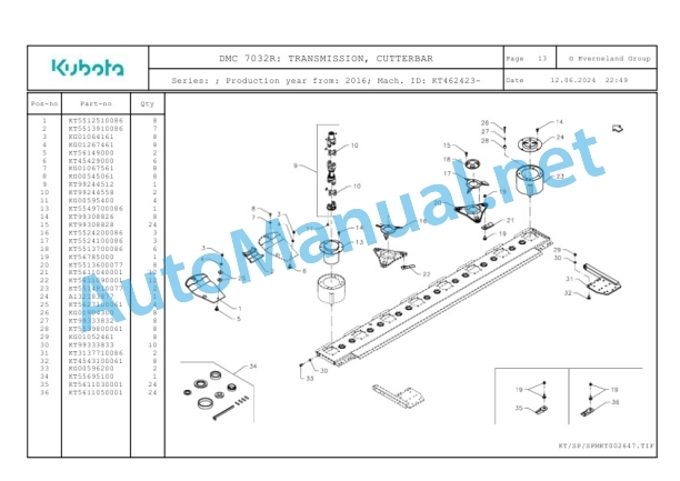 Kubota DMC 7032R Parts Manual PDF 4 Kubota DMC 7032R Parts Manual PDF-4