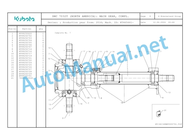 Kubota DMC 7032T (NORTH AMERICA) Parts Manual PDF 3 Kubota DMC 7032T (NORTH AMERICA) Parts Manual PDF-3