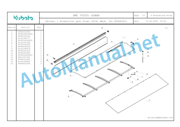 Kubota DMC 7032T Parts Manual PDF 4 Kubota DMC 7032T Parts Manual PDF-4